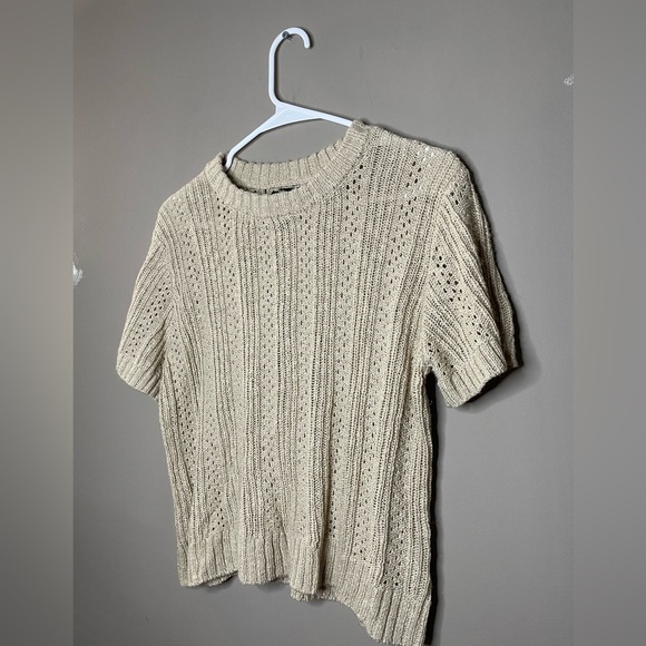 Bobeau Women's Cream Knit Top Size M - Picture 2 of 4